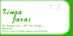 kinga jarai business card